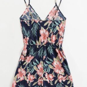 Enterito corto de tirantes con estampado de floral